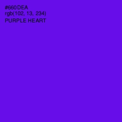 #660DEA - Purple Heart Color Image