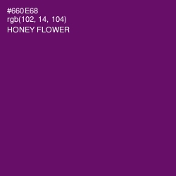 #660E68 - Honey Flower Color Image