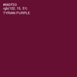 #660F33 - Tyrian Purple Color Image