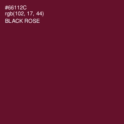 #66112C - Black Rose Color Image