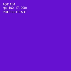 #6611D1 - Purple Heart Color Image