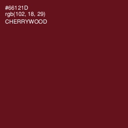 #66121D - Cherrywood Color Image