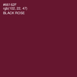 #66162F - Black Rose Color Image