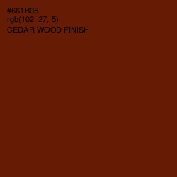 #661B05 - Cedar Wood Finish Color Image