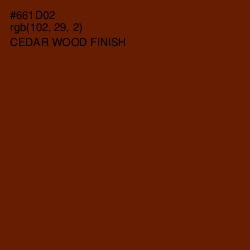 #661D02 - Cedar Wood Finish Color Image