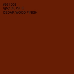 #661D03 - Cedar Wood Finish Color Image