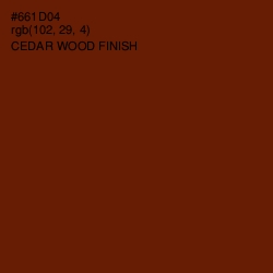 #661D04 - Cedar Wood Finish Color Image