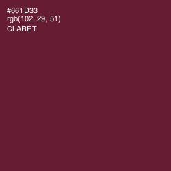 #661D33 - Claret Color Image
