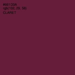 #661D3A - Claret Color Image