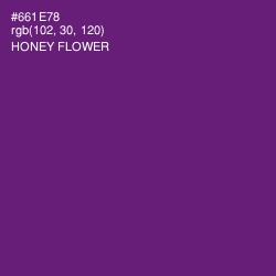 #661E78 - Honey Flower Color Image