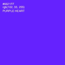 #6621FF - Purple Heart Color Image