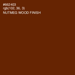 #662403 - Nutmeg Wood Finish Color Image