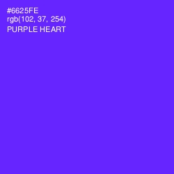#6625FE - Purple Heart Color Image