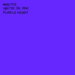 #6627FE - Purple Heart Color Image