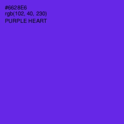 #6628E6 - Purple Heart Color Image