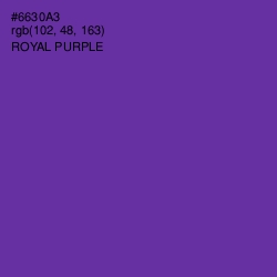 #6630A3 - Royal Purple Color Image