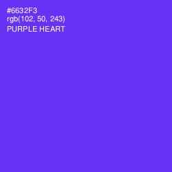 #6632F3 - Purple Heart Color Image