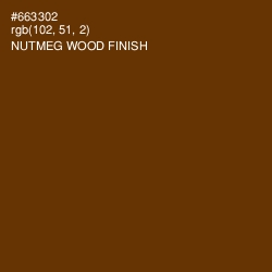 #663302 - Nutmeg Wood Finish Color Image