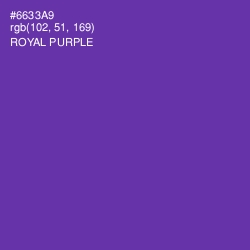 #6633A9 - Royal Purple Color Image