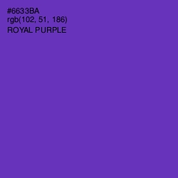 #6633BA - Royal Purple Color Image