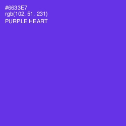 #6633E7 - Purple Heart Color Image