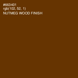#663401 - Nutmeg Wood Finish Color Image