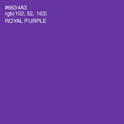#6634A3 - Royal Purple Color Image