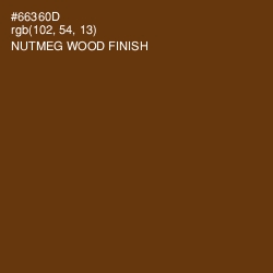 #66360D - Nutmeg Wood Finish Color Image