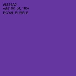 #6636A0 - Royal Purple Color Image