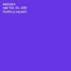 #6636E4 - Purple Heart Color Image