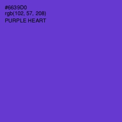 #6639D0 - Purple Heart Color Image