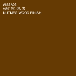 #663A03 - Nutmeg Wood Finish Color Image