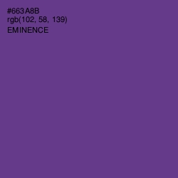 #663A8B - Eminence Color Image