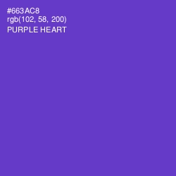 #663AC8 - Purple Heart Color Image