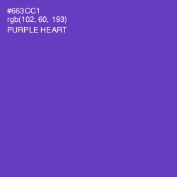 #663CC1 - Purple Heart Color Image
