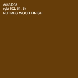 #663D08 - Nutmeg Wood Finish Color Image