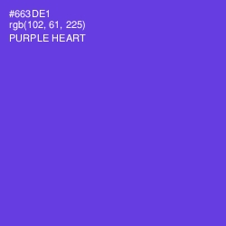 #663DE1 - Purple Heart Color Image