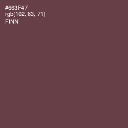 #663F47 - Finn Color Image