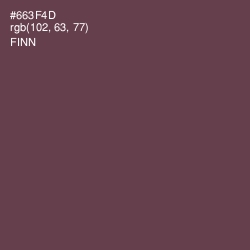 #663F4D - Finn Color Image