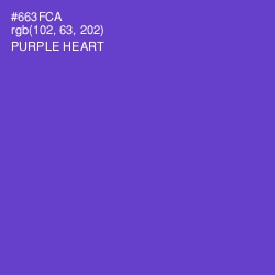 #663FCA - Purple Heart Color Image