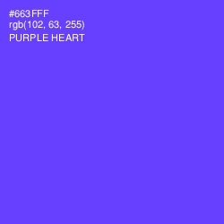#663FFF - Purple Heart Color Image