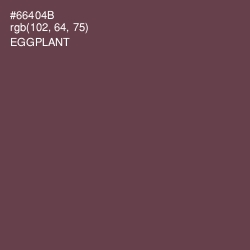 #66404B - Eggplant Color Image