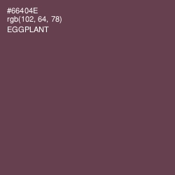 #66404E - Eggplant Color Image