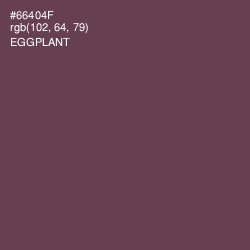 #66404F - Eggplant Color Image