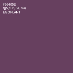 #66405E - Eggplant Color Image