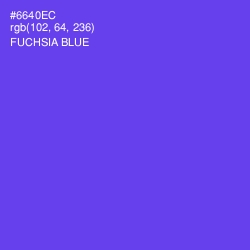 #6640EC - Fuchsia Blue Color Image