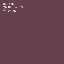 #66414D - Eggplant Color Image