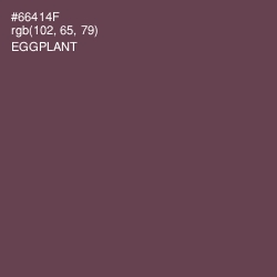 #66414F - Eggplant Color Image