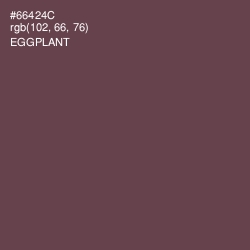 #66424C - Eggplant Color Image