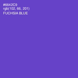 #6642C9 - Fuchsia Blue Color Image